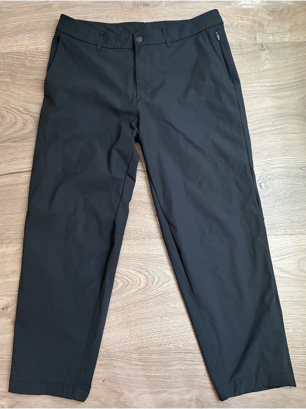 Lululemon ABC Pants Mens 36x26 Black Classic Tech Stretch Performance CROPPED